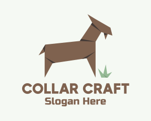 Farm Goat Origami logo design