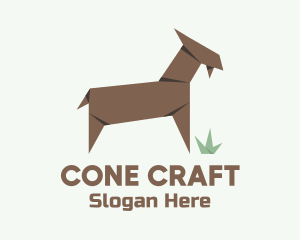 Farm Goat Origami logo design