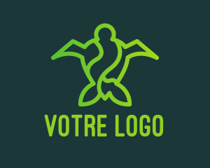 Eco Sea Turtle  Logo