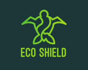 Eco Sea Turtle  logo design