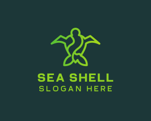 Eco Sea Turtle  logo design