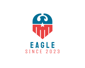 Eagle Patriotic Crest logo design