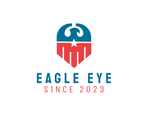 Eagle - Eagle Patriotic Crest logo design