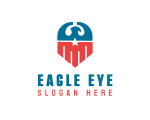 Eagle Patriotic Crest logo design