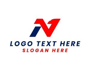 Military - Eagle Airline Letter N logo design