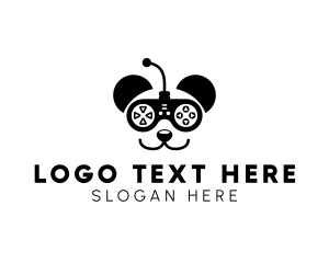 Bear - Panda Animal Console logo design