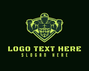 Training - Military Fitness Gym logo design