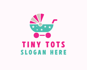Babysitter - Star Baby Stroller logo design