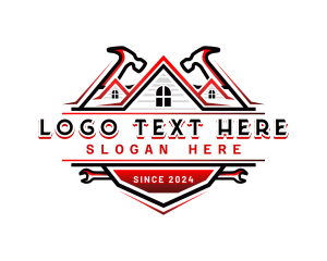 House - House Hammer Roofing logo design