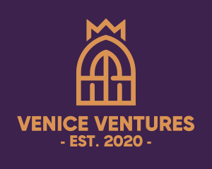 Venice - Golden Royal Window logo design