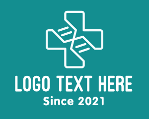 Health - Medical DNA Cross logo design