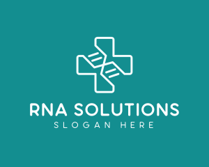 Rna - Medical DNA Cross logo design