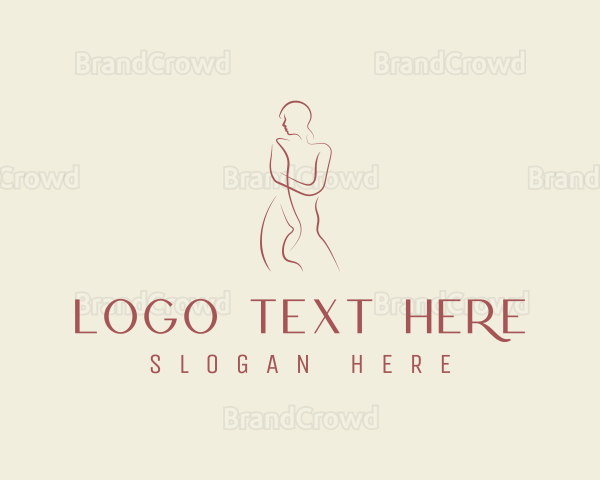 Feminine Woman Nude Fashion Logo