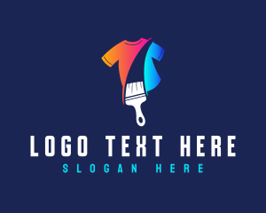 Shorts - Colorful Brush Shirt logo design