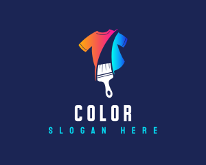 Shorts - Colorful Brush Shirt logo design