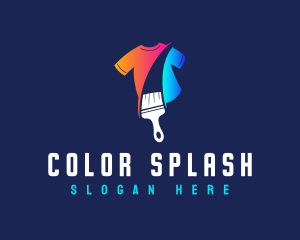 Colorful Brush Shirt logo design