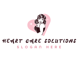 Sexy Retro Lady logo design