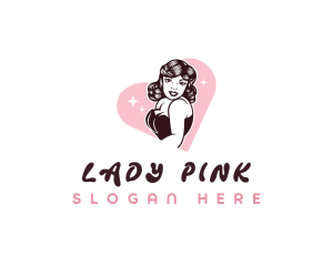 Sexy Retro Lady logo design