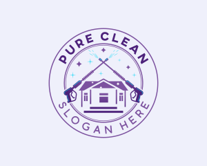 Cleaning Pressure Washer logo design