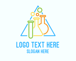 Lab Flask & Test Tube Logo