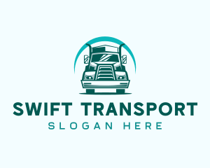 Truck Transport Vehicle logo design