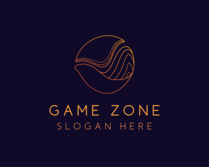 Gradient Sphere Wave logo design