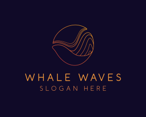 Gradient Sphere Wave logo design