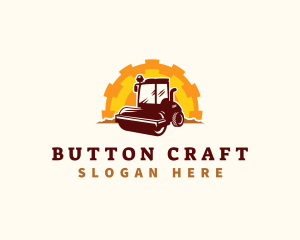 Road Roller Compactor logo design