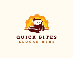 Road Roller Compactor logo design