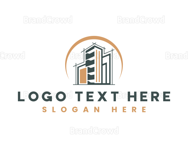 Modern Structural Builder Logo