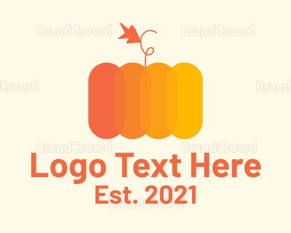 Modern Pumpkin Vegetable Logo