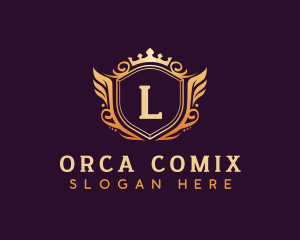 Luxury Crown Shield Logo