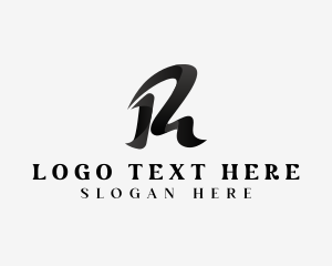 Ribbon - Creative Wave Letter R logo design