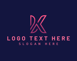 Firm - Business Tech Letter K logo design