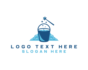 Bucket - Clean Pail Bucket logo design