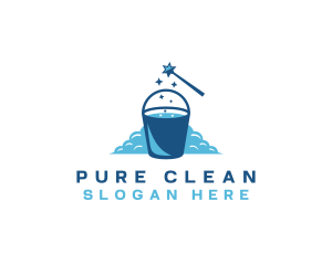 Clean Pail Bucket logo design