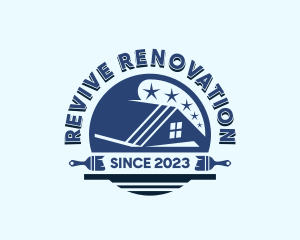 Renovation - Paint Brush Renovation logo design