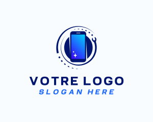 Blue - Mobile Phone Electronics logo design