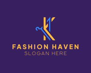 Garments - Cloth Hanger Fashion logo design