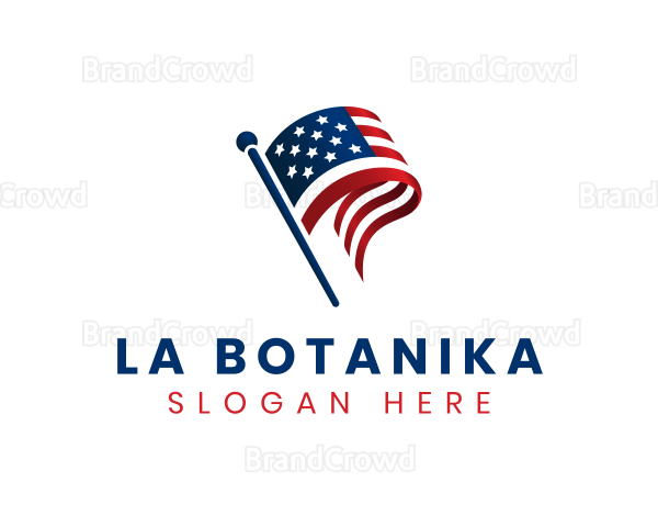 Political American Flag Logo