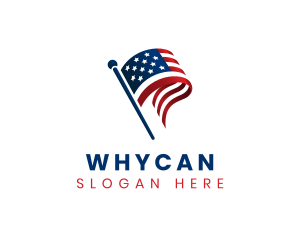 Political American Flag Logo