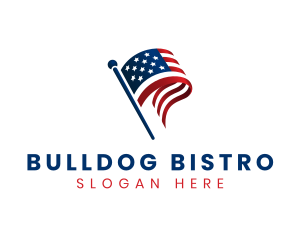 Political American Flag logo design