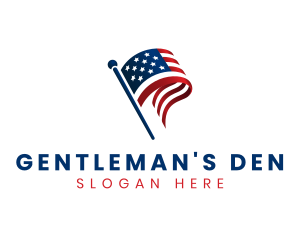 Political American Flag logo design