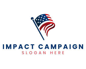 Campaign - Political American Flag logo design