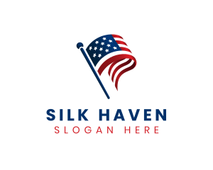 Political American Flag logo design