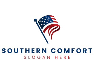 Political American Flag logo design