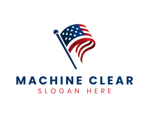 Political American Flag logo design