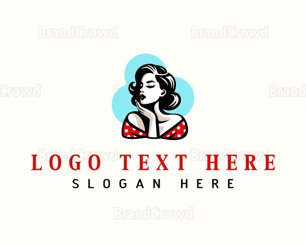 Retro Pinup Fashion Logo