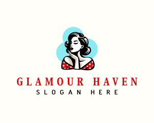 Retro Pinup Fashion logo design