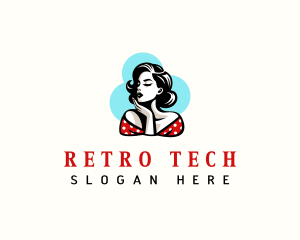 Retro Pinup Fashion logo design